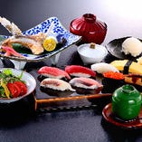 【ランチ】焼魚と寿司セット