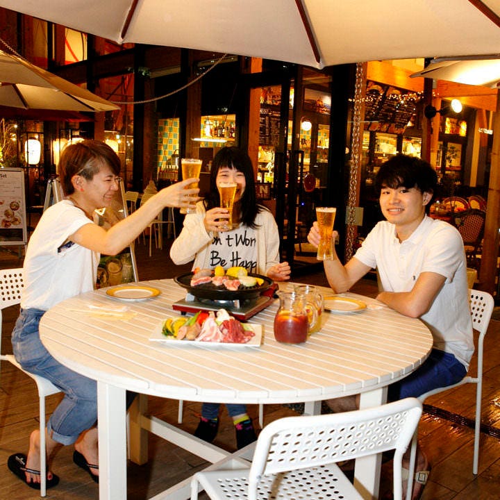 てんしば q スタンダードバーベキュープラン 飲み放題付 焼きたてお肉にポテト食べ放題 クレープ付 の詳細 スタンド シャンデレール 天王寺 天王寺 阿倍野 居酒屋 ぐるなび