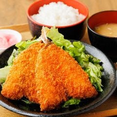 アジフライ定食