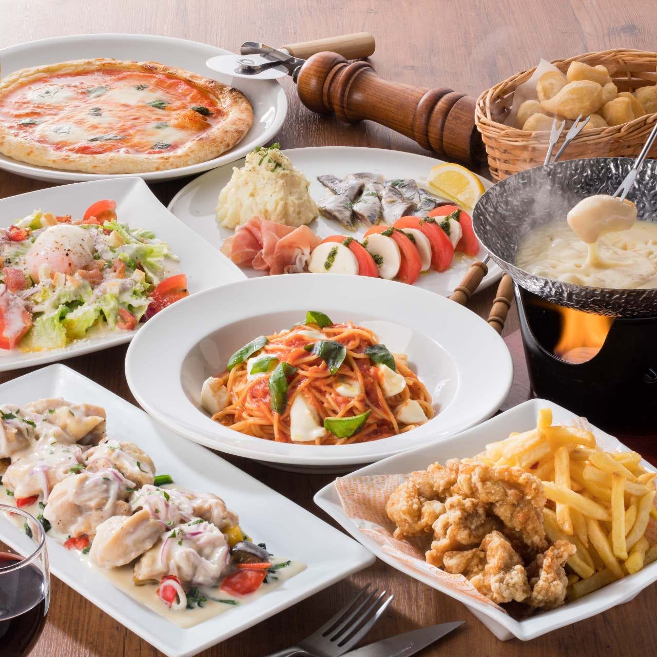 ゆであげパスタ ピザ ラ パウザ 新宿ｎｓビル店 新宿 イタリアン イタリア料理 の予約 コース一覧 ぐるなび