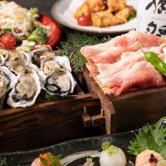 豚や牛タン、牡蠣などメインは種類豊富にご用意しております！