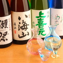 　厳選されたお酒です