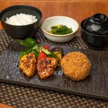 黒毛和牛の黒胡椒メンチカツ御膳