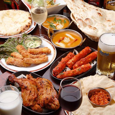 インドダイニング BINDU なんば高島屋店_【ゆったり120分】本格インド料理全9品+ドリンク約30種『食べ飲み放題コース』|宴会 飲み会 デート