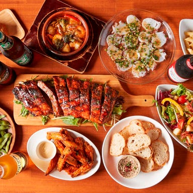 完全個室×肉寿司食べ放題 ミートハウス 新橋駅前店_期間限定★豚肩ロース炭火焼orムニエル選べる♪全7品3H飲み放題付4500円⇒3500円