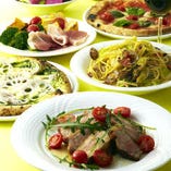 おすすめコースは3800円～ご用意。本格イタリアンをお気軽に