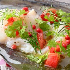 天然鮮魚・魚介のカルパッチョ