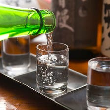 厳選50種『日本酒飲み比べ』大好評！
