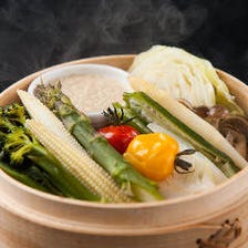 道産野菜の蒸しサラダ