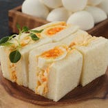 湯種食パンと夢前町産"七福卵"の玉子サンドウィッチ