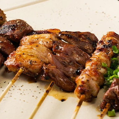 和restaurant sacra_《お料理のみ》炭火で焼き上げた「串焼3種」や、季節野菜」など全9品