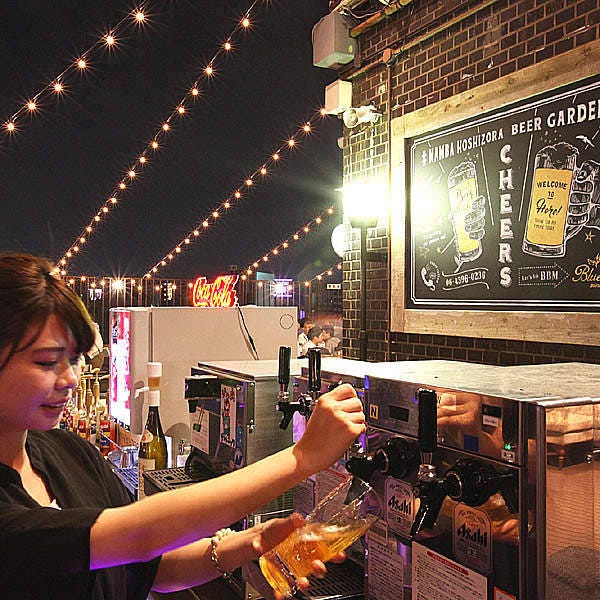 なんば星空酒場 肉ビア なんば 難波 ビアガーデン ぐるなび