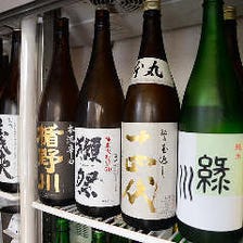 種類豊富な日本酒や焼酎！