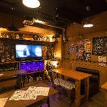 店内はオシャレなダイニングバー♪スポーツ観戦等も可能です！