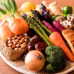 季節の野菜の天ぷらをご用意しております