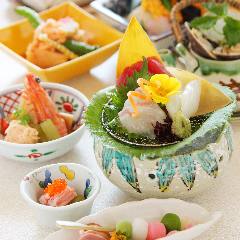 ランチタイムご予約限定【旬の翔会席】季節食材で彩るちょっと贅沢な会席を味わう全7品