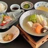 鶏水炊き小鍋膳