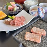和牛石炙り焼きのお肉は2種類から選べる♪