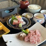 ランチ限定【和牛石炙り焼きご膳】銀座新定番の”和牛石炙り焼き”をお得に味わえる