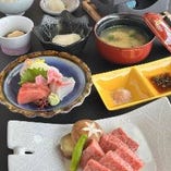 ランチ限定【和牛石炙り焼きご膳】銀座新定番の”和牛石炙り焼き”をお得に味わえる