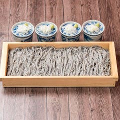 高田屋自慢のごまそばで〆!