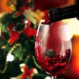 赤ワイン　各種
（ワインは季節や在庫状況によりアイテムが変わります）