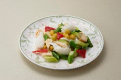 3種海鮮と彩り野菜の塩炒め