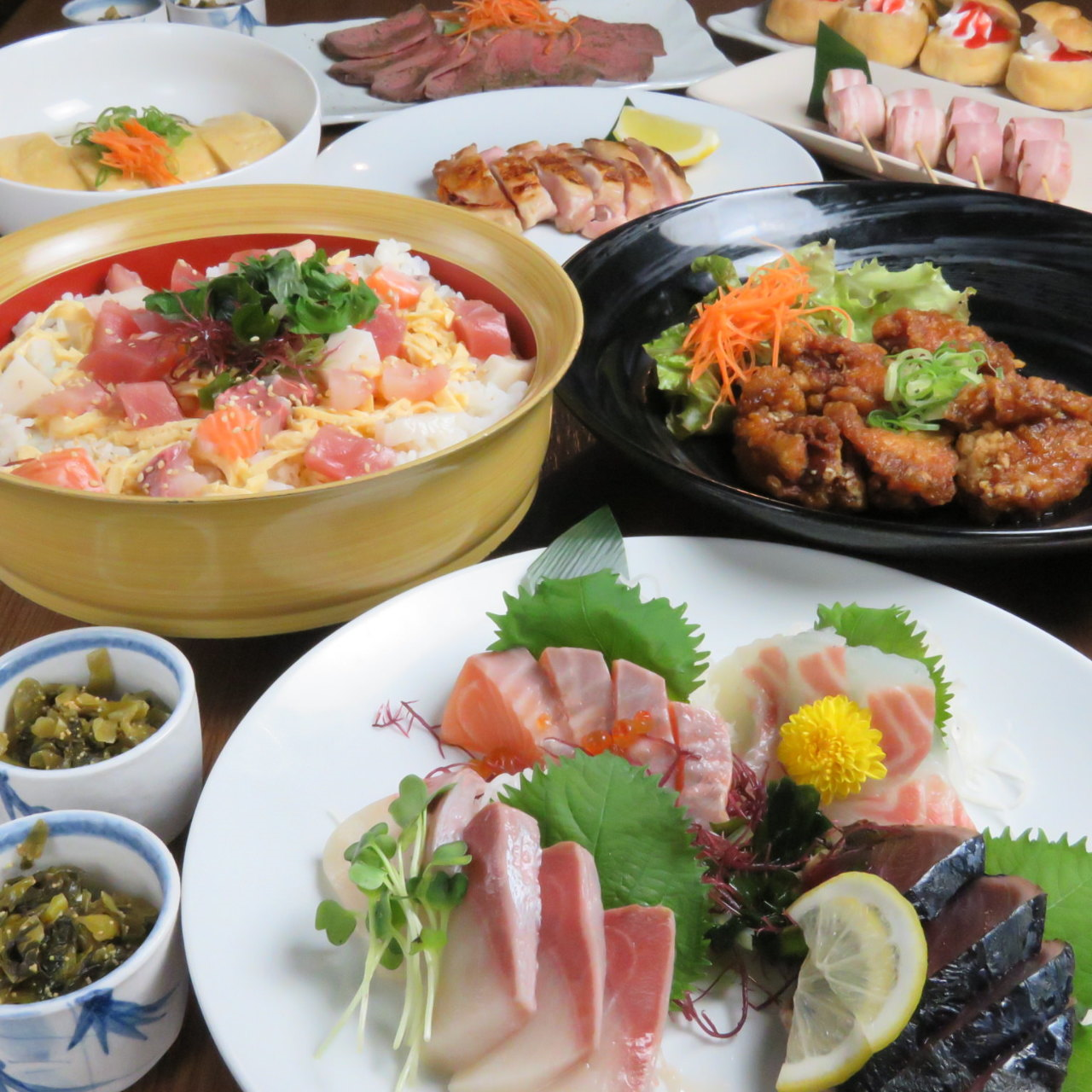 接待にも 2h飲み放題 お料理10品 雅コース クーポン価格6480円 税抜5980円 明石駅前 個室 旬 海鮮の詳細 明石海鮮個室居酒屋 海翔 ウミカケル 明石駅前店 明石 居酒屋 ぐるなび