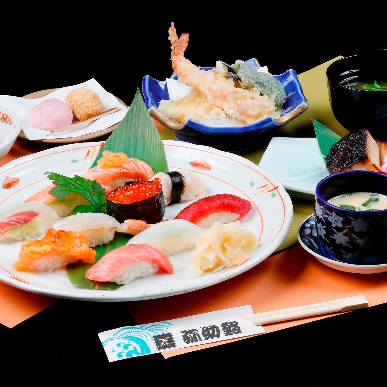自慢の寿司と多彩なお料理をご堪能いただける寿司満足コース