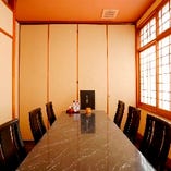 【1階】シックな上質空間を満喫できるテーブル席完全個室(～6名様×2部屋)