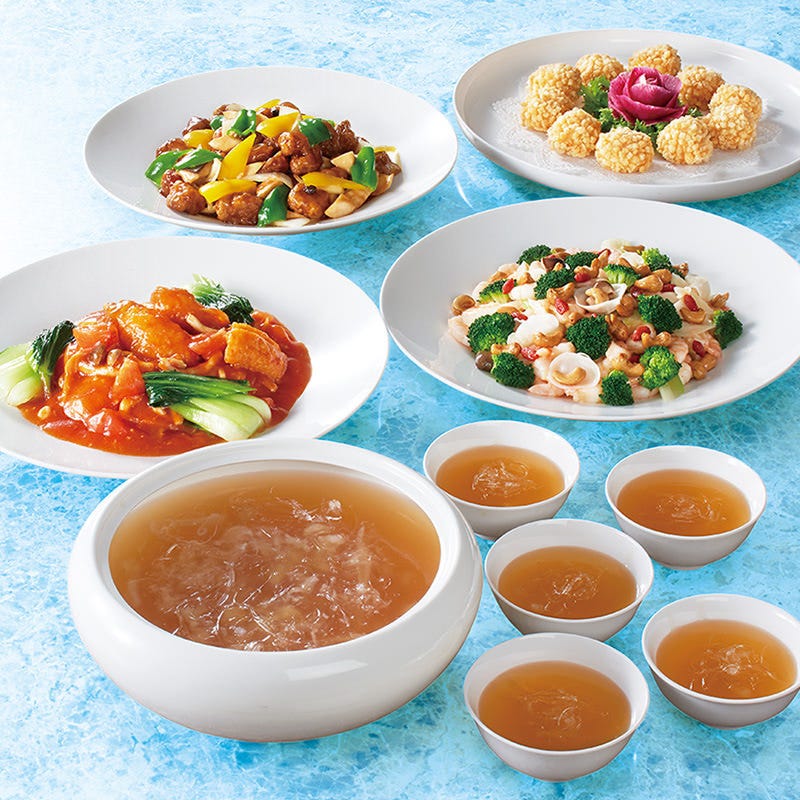 長城席】色とりどりの食材でバランス良く組み立てたコース（平日限定