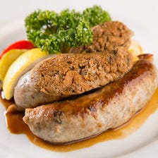 自家製牡蠣のソーセージ
A homemade sausage made from pork and steamed oyster