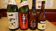 厳選された地酒日本酒で乾杯！