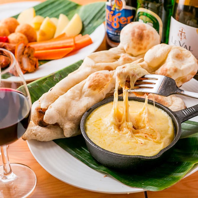 チーズフォンデュ 古民家レストラン ミールス 新宿西口店 新宿 インドカレー ぐるなび