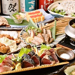 わら焼き小屋 居酒屋 た藁や～たわらや～ 天満店_忘年会/新年会に【清流コース】豪快藁焼き盛り&times;ぷりぷり海老チリ【全10品】2時間飲み放題付5000円