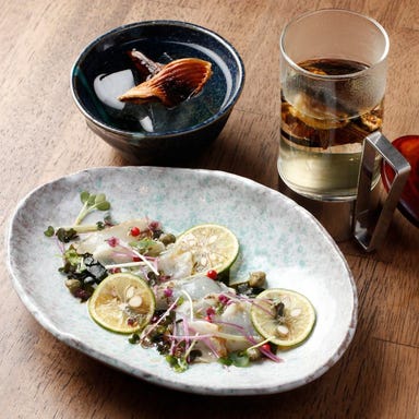 割烹バル乃月 スタジアム横バル街店 BASEGATE横浜関内_炙りふぐのカルパッチョ