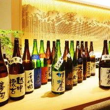 富山のお酒が勢ぞろい