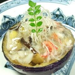 賀茂茄子蟹餡かけ