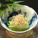 京水菜のお浸し