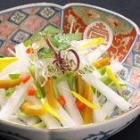 京野菜と唐墨サラダ