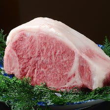 松阪肉サーロインと京野菜の炭焼