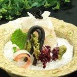 [師崎]　天然　平目お造り