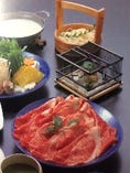 京野菜と松阪肉のしゃぶしゃぶ