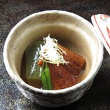 賀茂茄子と鰻の炊合せ