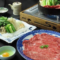 京野菜と松阪肉のすき焼