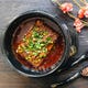 花椒を使い、石焼調理法を活用した麻婆豆腐は当店人気No1！