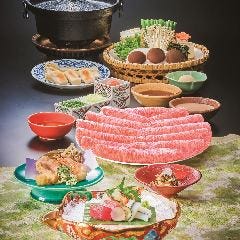 季節を彩るお料理の数々とこだわりのしゃぶしゃぶコース