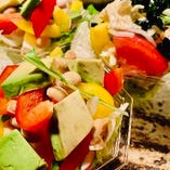 彩り野菜と豆腐の大豆サラダ