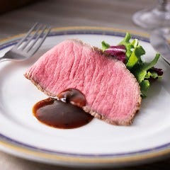 【ディナーのみ】黒毛和牛のローストビーフ  トリュフソース