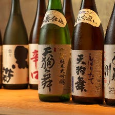 石川の地酒中心のラインナップ